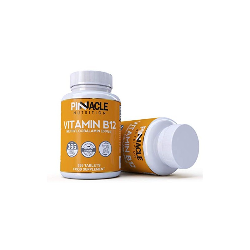 Vitamin B12 1500mcg - Methylcobalamin - 365 Tablets - 12