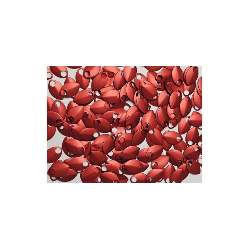 Chainmail Joe Premium Anodized Aluminum Scales (Small (100ct), Red)