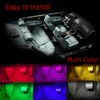Car LED Light Strip, EECOO 4pcs Car Interior Light Music