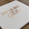 Kiss The Miss Goodbye Guestbook, Rose Gold for Hen Party