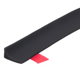 uxcell 78 Inch Collapsible Shower Barrier Stopper Water Splash Guard Blocker 79"Lx0.8"Wx0.5"H for Bathroom Kitchen Wet and Dry Separation, Black