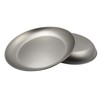 RISON-Titanium Round Camping Plate Titanium Plate Outdoor Ultra Light Camping