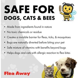 Flea Away  100 Chewable Tablets  Flea, Tick & Mosquito Repellent for Dogs & Cats