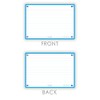Flash Cards, Ruled with Turquoise Frame, A6, Pack of 80