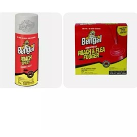 Bengal  Bengal Insect Killer Concentrated Roach & Flea Fogger  & Roach Spray Combo