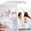 Wall Mounted Makeup Mirror with Lights, 30X/1X Double-Sided Magnifying, Plug-in