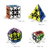 Yealvin Gear Cube Set, Gear Speed Cube Set of 3x3