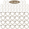 Curtain Rings with Hooks Rustproof Metal Drapery Rings with Eyelets
