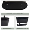 Joyfernal Hanging Planters for Outdoor Plants, 17" Railing Planter Pots,