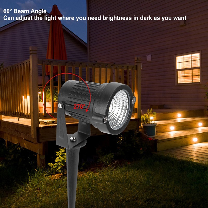4PCS Waterproof Outdoor Spotlights LED Landscape Light DC12V for Driveway