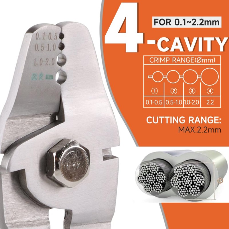 YMYP Wire Rope Crimping Tool for Loop Sleeves, Aluminum Double