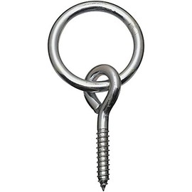 National Hardware N220-640 2062BC Rings with Screw Eyes in Zinc plated, 1 Count (Pack of 1)