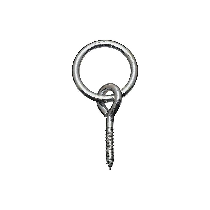 National Hardware N220-640 2062BC Rings with Screw Eyes in Zinc