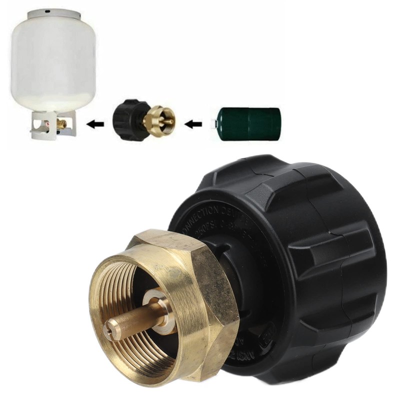 Adaptador para Recarga de Tanques de Gas 1 Lb, Acoplador