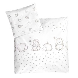 Julius Zöllner Bed linen 80 x 80 cm and 35 x 40 cm hedgehogs
