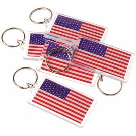 US TOY GROUP LLC – Llavero de la Bandera de Estados Unidos – 6,3 cm (1 Paquete de 12)