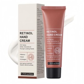 Retinol Hand Cream - Anti Aging Hand Cream - Hand Repair Cream Firming & Moisturising - Retinol Moisture Intensive hand cream for Very Dry Hands, Care for Skin, Nails & Cuticles
