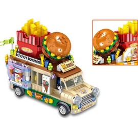 Artbox/Puzzle Sarang 638-Piece Mini Blocks - Hamburger Truck / 아트박스퍼즐사랑 638피스 미니블럭 - 햄버거 트럭