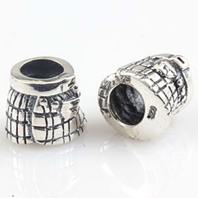 Scotland Skirt Charm 925 Sterling Silver Symbol Charm of UK