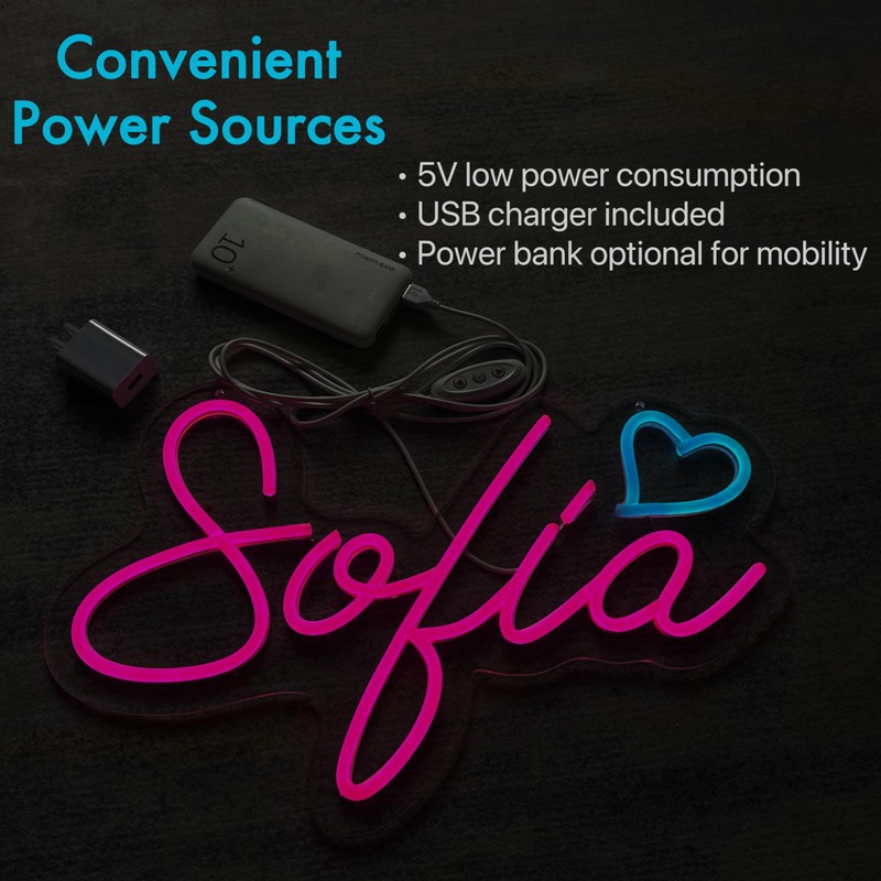 Sofia Neon Name Sign, Sofia Neon Light, Sofia Neon Sign,