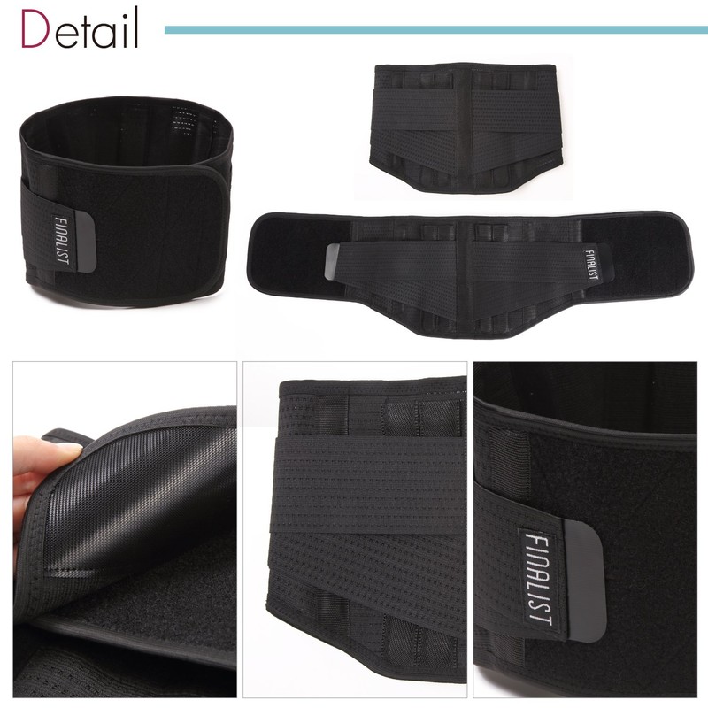 FINALIST Waist Supporter, FHB03, Unisex, Black, Size XXL