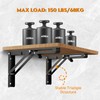 Folding Shelf Brackets 16 Inch - 4PCS Heavy Duty Metal