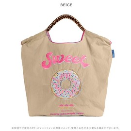 Ball & Chain Genuine Size M SWEET Sweet Shopping Bag Eco Bag (M, SWEET/BEIGE), SWEET / BEIGE