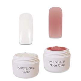 AcrylGel PolyGel with High Viscosity - Extremely Stable - Nail Gel Set Modelling Gels UV/LED (AcrylGel Basic 2)