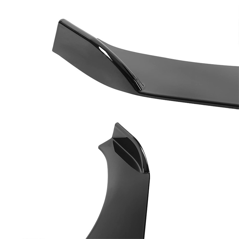 Spec-D Tuning Universal Glossy Black PP Front Bumper Lip Spoiler