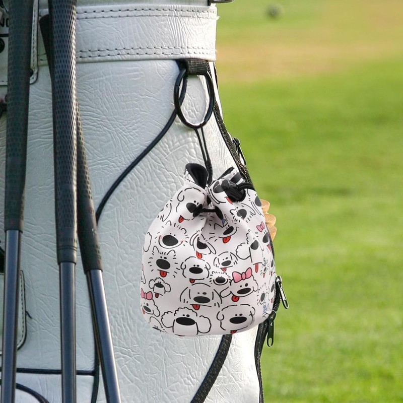 Golf Valuables Pouch | Store 12-18 Balls Valuables Organizer Tee