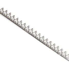 CRAFT WIRE - Alambre de plata de ley 925 con diseño de corazón invertido, duro, decorativo, tira de bisel