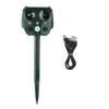 Outdoor USB Rechargeable Solar Power Ultrasonic Animal Repellent Dog Cat