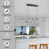Zihoi Modern LED Pendant Lights, Ceiling Chandelier Dimmable with Remote