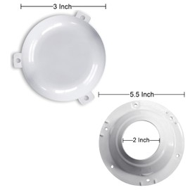 NU-SET | RV Roof Vent Caps | RV Roof Vent Cover | RV Accessories & Door Hardware (White)