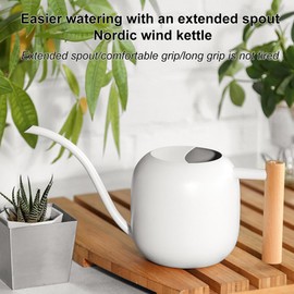Chemlliy Small Watering Can Indoor Plants, 40oz/1.2L Garden Watering Can, House Plant Watering Can Cute Watering Pot with Long Spout for Indoor House Plants Bonsai Outdoor Garden Flower Decorative