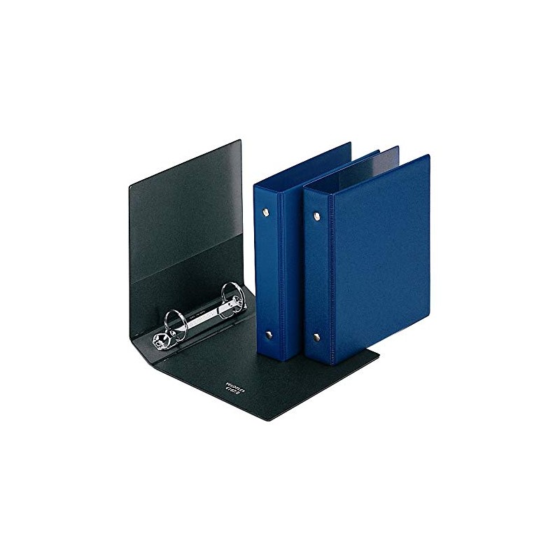 Index Card Folder 2 Rings Black