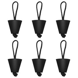 6PCS/8PCS Universal Kayak Scupper Plug Kit Silicone Scupper Plugs Drain Holes Stopper Bung with Lanyard