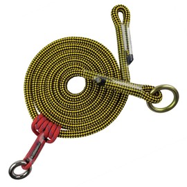 Pelican Rope Better Grab 3 Positioning Lanyard w/Aluminum Rebar Hook - 10 feet | Durable Strength | Ideal for Tower and Pole Positioning and More