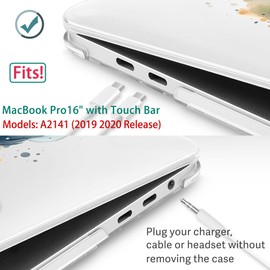 Lepeoac for MacBook Pro 16 inch Case 2019 2020 Release Model A2141, Plastic Hard Shell Cover with Keyboard Cover for MacBook Pro 16 inch with Touch Bar & Touch ID - Cute owl