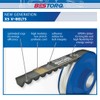 BESTORQ BX65 Rubber V-Belt, Raw Edge/Cogged, Black, 68" Length x