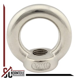 Ring nut (cast and polished) – M16 – (1 piece) – similar to DIN 582 – made of stainless steel A2 (V2A) – eyelet nut SC582 | SC-Normteile®