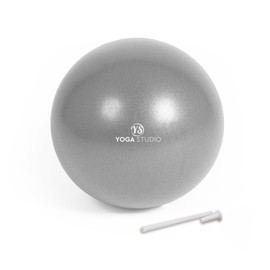 Yoga Studio Exercise Fitness Stability Gym Yoga Pilates Balls (10" Inch Silver)