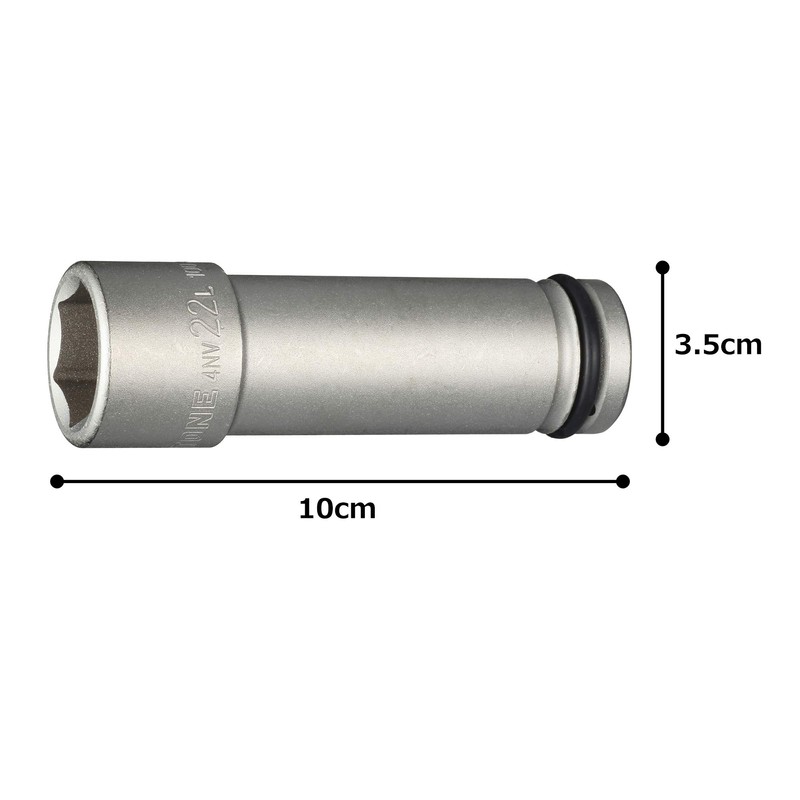 Tone Impact Ultra-Long Socket 4NV-22L100 1/2-inch (12.7 mm) Drive 2-Sided