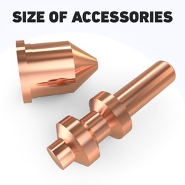 20Pack Electrode 256026 Tip 249929 for Miller Spectrum 875 Auto-Line Cutter XT60 XT60M, Plasma Cutting XT60 Torch Consumables Electrod