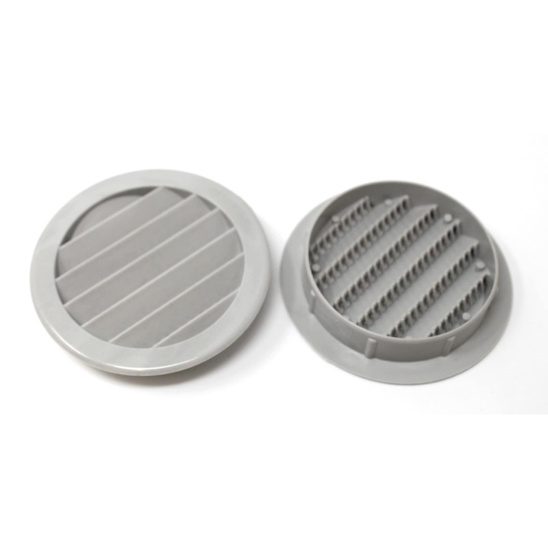 3" Round Plastic Louver Soffit Air Vent Reptile Screen Grille