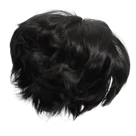 BIUDECO Short Straight Wig with Bangs for Women Cute Black Mushroom Headgear for Parties Cosplay and Daily Wear Comfortable Synthetic Hair Wig for Effortless Styling