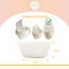 qiqee Mini 500 Count Cupcake Liners White Muffin Liners Food