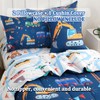 Tasselily 4 Pcs Construction Twin Bedding Sets for Boys Truck