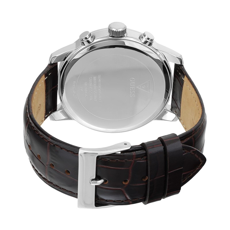 GUESS Factory Blue and Silver-Tone Multifunction Watch