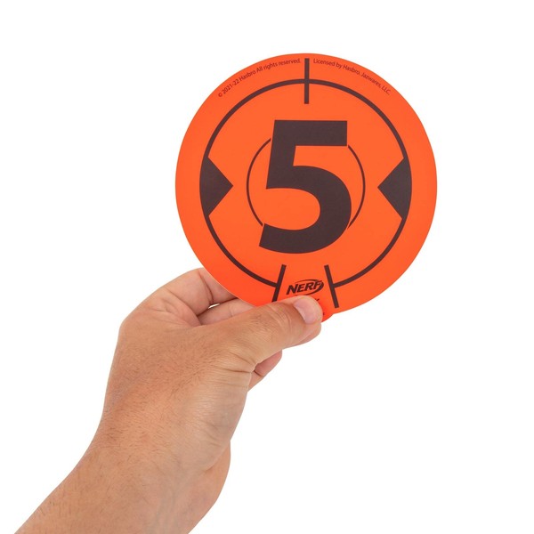 Nerf NER0317 Wall 6 Assorted Reusable Vinyl Targets Multi-Coloured